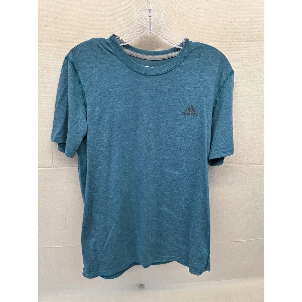 Adidas Ultimate‎ Tee Mens Medium Teal Blue Climalite Short Sleeve Training Shirt